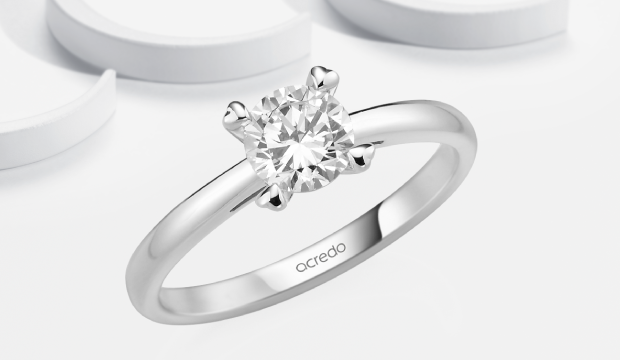 Anillos de diamantes 0,7ct con certificado