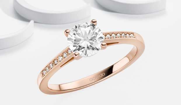 Anillos de diamantes de un solo quilate 1.0ct