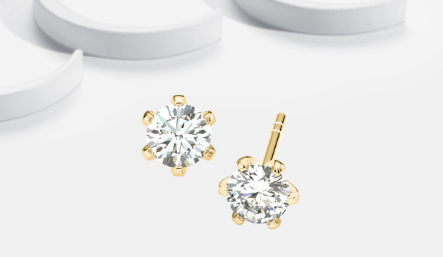 Pendientes de diamante y pendientes | acredo