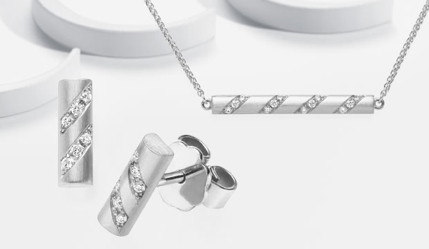 Joyas de oro blanco con diamante | acredo