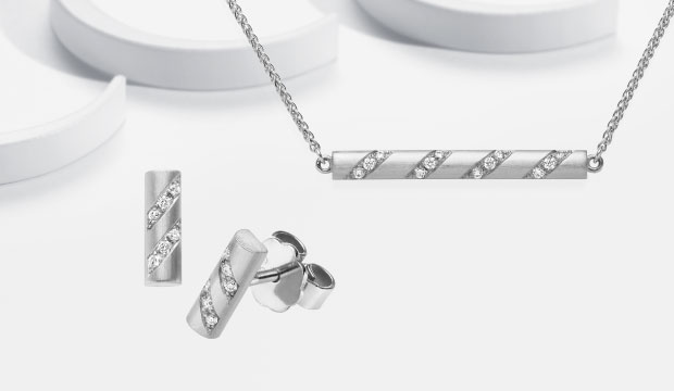 Joyas de oro blanco con diamante | acredo