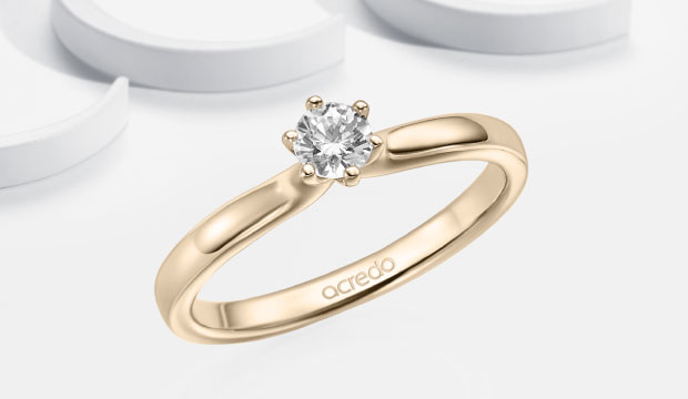 Anillos de compromiso en oro de autor | acredo