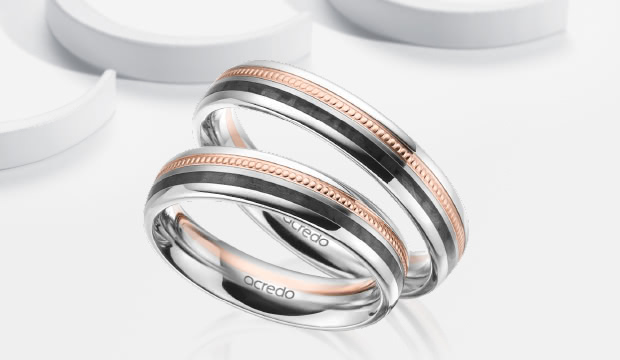 Anillos de boda con Carbon | acredo