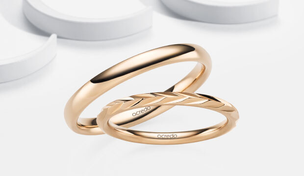 Natural Beige Wedding Rings | acredo
