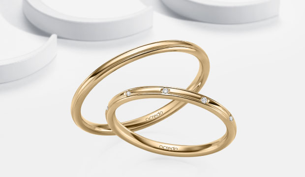 Alianzas de oro rosa | acredo