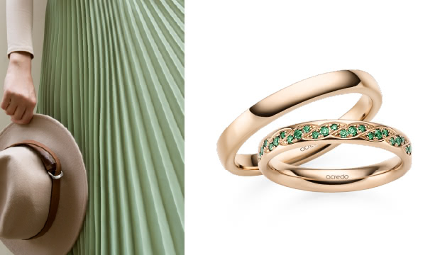 Anillos de boda de estilo natural, anillos de compromiso | acredo
