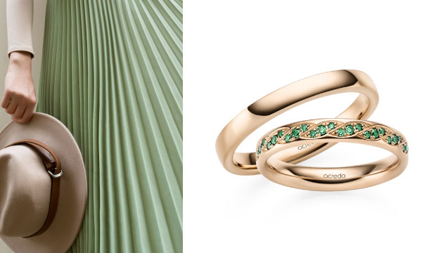Anillos de boda de estilo natural, anillos de compromiso | acredo