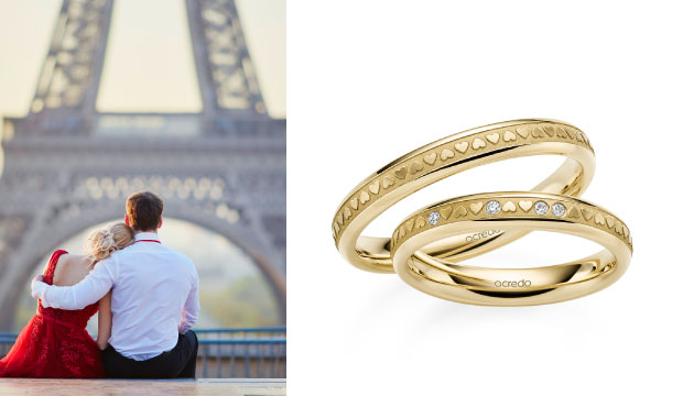 Románticos Anillos de Boda y Anillos de Compromiso | acredo